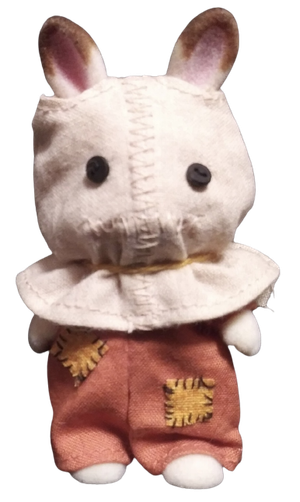 bunny dressed as Sam from the movie trick r treat